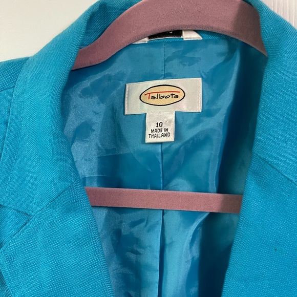 Talbots Jackets & Blazers - Turquoise blue blazer jacket